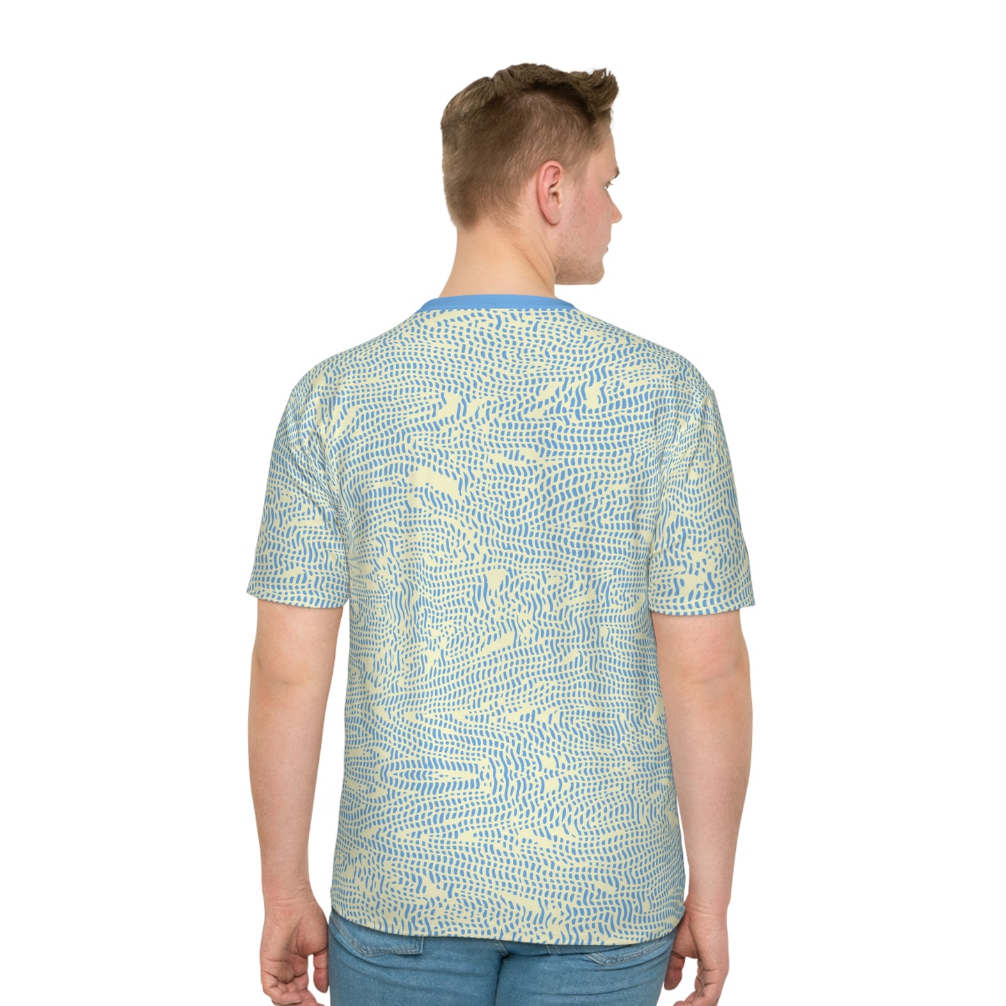 Nu-Swirl Men's T-shirt (Cream/Aqua)