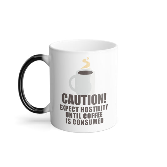 Caution! Coffee! - Color Morphing Mug, 11oz