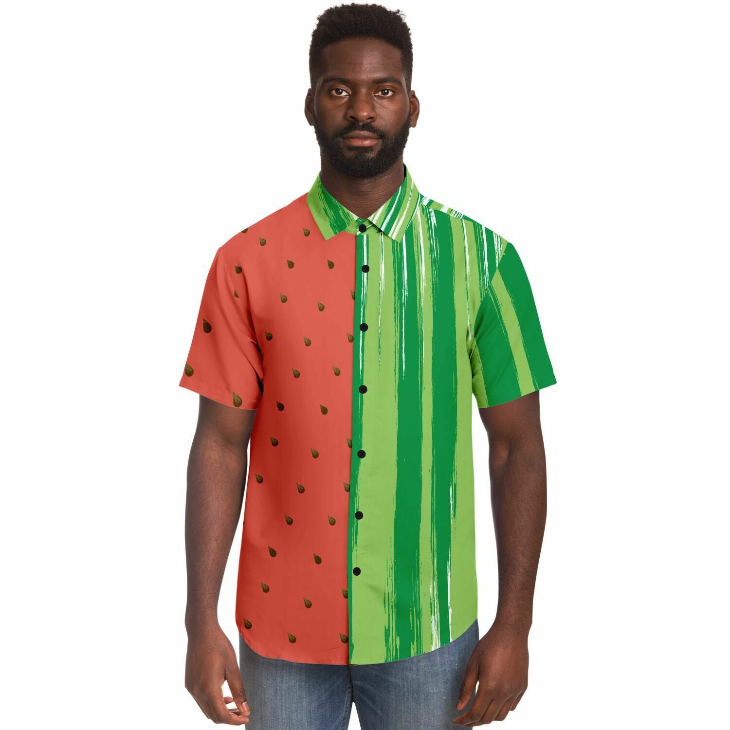 melon dress shirt Mens Melon Orange Spread Collar Modern Fit Cotton Blend Dress Shirt
